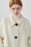 Retro Lapel Double-Sided Wool Coat Women Long Wool Coat Autumn/ Winter