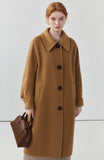 Retro Lapel Double-Sided Wool Coat Women Long Wool Coat Autumn/ Winter