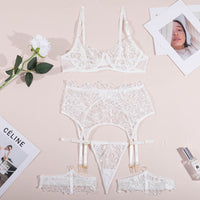 Floral Sheer Cup Lingerie Set