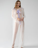 Goddess Lace Sheer Nightgown, Plus Sizes Available