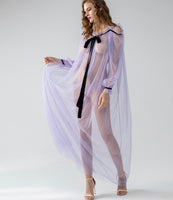 Goddess Lace Sheer Nightgown, Plus Sizes Available