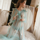 Goddess Lace Sheer Nightgown, Plus Sizes Available