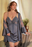 Plus Size Nightie, Satin Lace Lingerie Set, Floral Nightgown, Plus Size Lingerie, Curve Slip