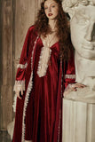 Velvet Royal Court Style Princess Pajama Set