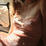 Art of Revealing Satin, Lace Chemise Nightgown, Exquisite Lingerie Dress
