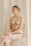 Bowknot Cup Design Satin Lingerie Set