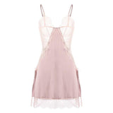 Butterfly Lace Embroidery Nightgown, Exquisite Lingerie Dress