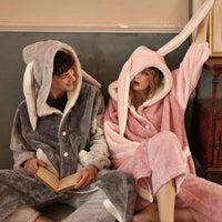 Couple Pajamas, Autumn and Winter Coral Fleece Pajamas