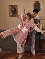 Couple Pajamas, Autumn and Winter Coral Fleece Pajamas