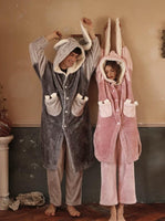 Couple Pajamas, Autumn and Winter Coral Fleece Pajamas