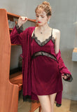 Delightful Corduroy Lace Nightgown/ Matching Robe