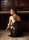 Elegant Floral Lace Embroidered Nightgown, Plus Sizes Available