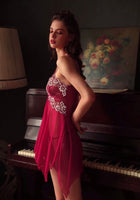 Elegant Floral Lace Embroidered Nightgown, Plus Sizes Available