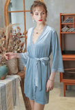 Elegant Velvet Robe & Nightgown Set