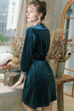 Elegant Velvet Robe & Nightgown Set