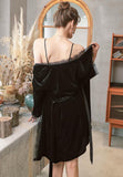 Elegant Velvet Robe & Nightgown Set