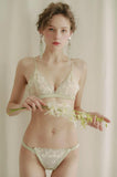 Fairy Sheer Lace Embroidered Lingerie Set