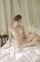 Fairy Sheer Lace Embroidered Lingerie Set
