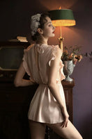 Give Into Love Vintage Silky Babydoll Lingerie Dress
