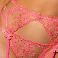 Lace Embroidery Bra Set