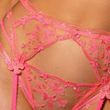 Lace Embroidery Bra Set