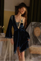 Vintage Velvet Nightgown, Sexy Lingerie, Velvet Lingerie