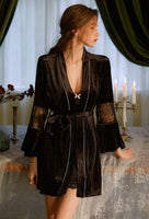 Vintage Velvet Nightgown, Sexy Lingerie, Velvet Lingerie, Velvet Robe