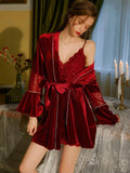 Vintage Velvet Nightgown, Sexy Lingerie, Velvet Lingerie, Velvet Robe