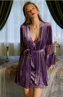 Vintage Velvet Nightgown, Sexy Lingerie, Velvet Lingerie, Velvet Robe