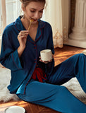 Sweetheart 2-Piece Satin Vintage Pajama Set