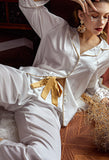 Sweetheart 2-Piece Satin Vintage Pajama Set