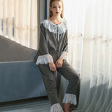 Sweetheart 2-Piece Vintage Babydoll Pajama Set