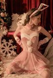 Christmas Lingerie Set, Christmas Gift, Velvet Lingerie, Holiday Gift