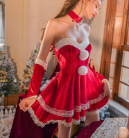 Christmas Lingerie Set, Christmas Gift, Velvet Lingerie, Holiday Gift