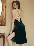 Queen Velvet Long Nightgown