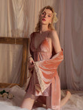 2024 Fall Velvet Nightgown, Sexy Lingerie, Velvet Robe