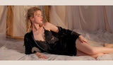 Velvet Nightgown, Sexy Lingerie, Velvet Robe