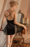 2024 Fall Velvet Nightgown, Heart Shaped Lingerie, Velvet Robe