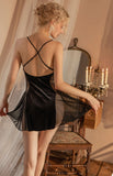 Velvet Nightgown, Heart Shaped Lingerie, Velvet Robe