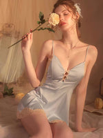 Boudoir Lingerie, Satin Nightgown, Sexy Lingerie, Satin Lingerie