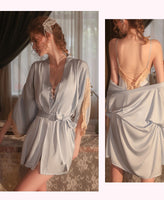 Boudoir Lingerie, Satin Nightgown, Sexy Lingerie, Satin Lingerie