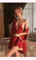 Boudoir Lingerie, Satin Nightgown, Sexy Lingerie, Satin Lingerie