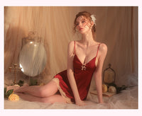 Boudoir Lingerie, Satin Nightgown, Sexy Lingerie, Satin Lingerie