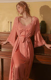 Elegant Lace Embroidered Nightgown, Super Exquisite Lingerie Dress