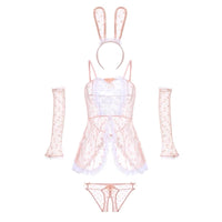 Sexy Podka Dot Bunny Lingerie Set