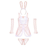 Sexy Podka Dot Bunny Lingerie Set