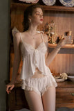 Bewitching Satin Lace Lingerie Set