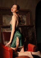 Enchanting Satin Lace Nightgown