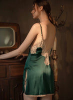 Enchanting Satin Lace Nightgown