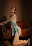Enchanting Satin Lace Nightgown